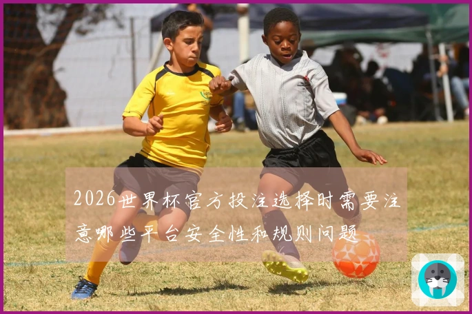 2026世界杯官方投注选择时需要注意哪些平台安全性和规则问题